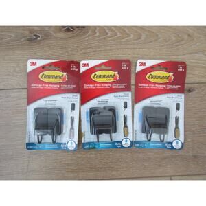 3M Command 1lb Bath Hooks Bronze 2 Pack Lot of 3